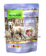 Natures Menu Dog Chicken/Rabbit/Duck suaugusiems šunims su vištiena, triušiena, antiena, daržovėmis ir ryžiais 300 g.